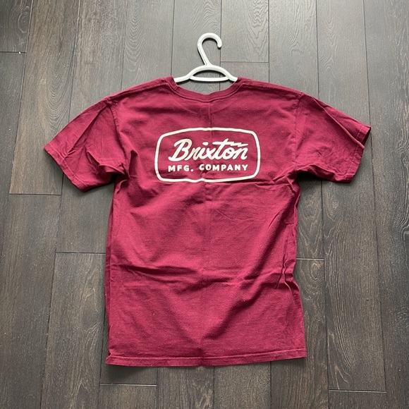 Burgundy Brixton skater tee - Picture 2 of 3